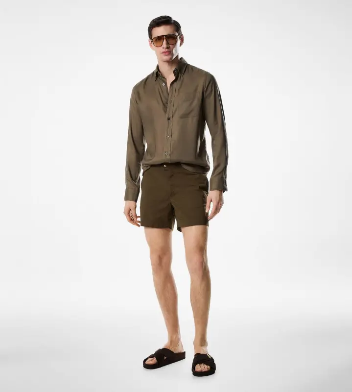NYLON SWIM SHORT MILITARY GREEN online